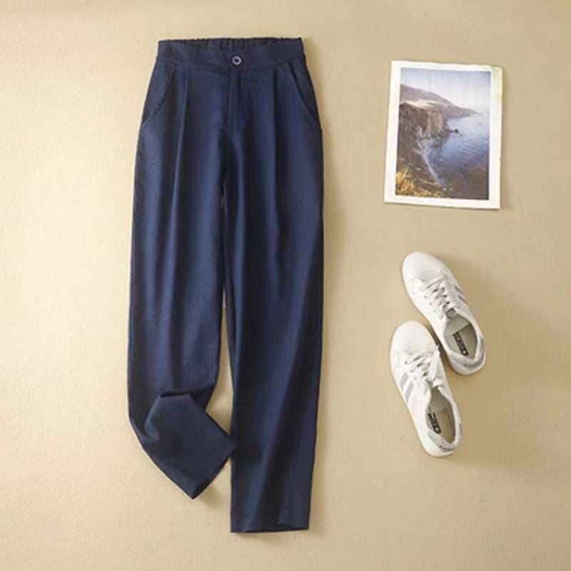 レディース ボトムス パンツ クロップドストレート ハーレムパンツ カジュアル スリム 7色