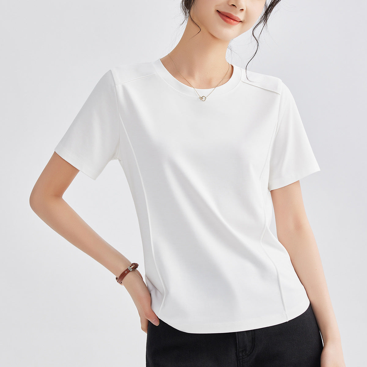 アイス素材×速乾！小柄プリントスポーツTシャツ レディース夏用