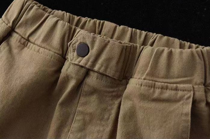 レディース ボトムス パンツ カジュアル 無地 レトロ ルーズ スリム クロップド プラスサイズ ３色