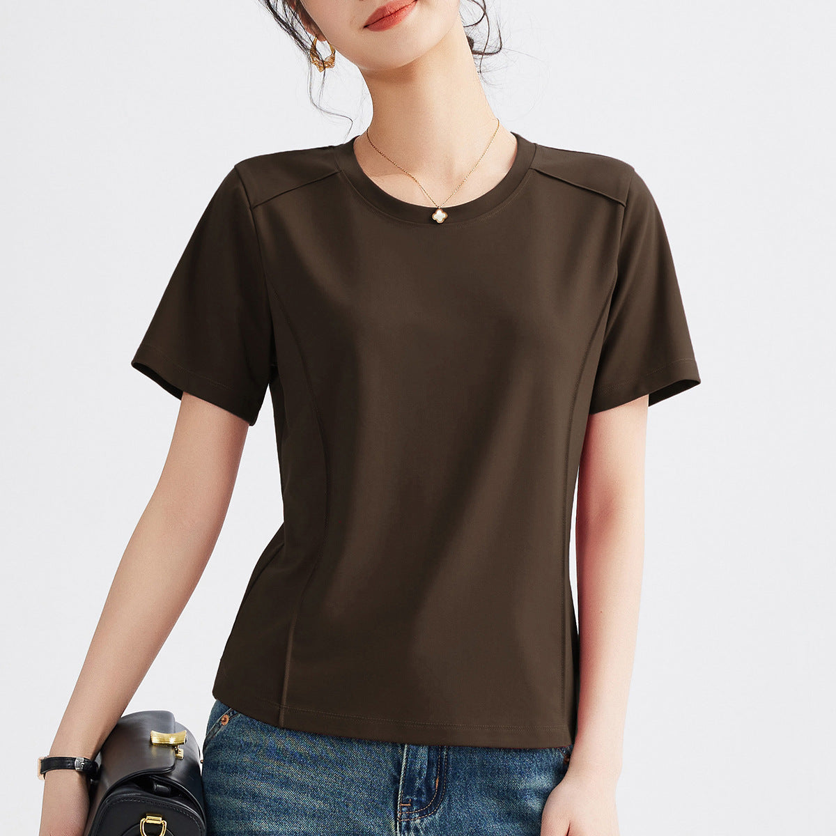 アイス素材×速乾！小柄プリントスポーツTシャツ レディース夏用