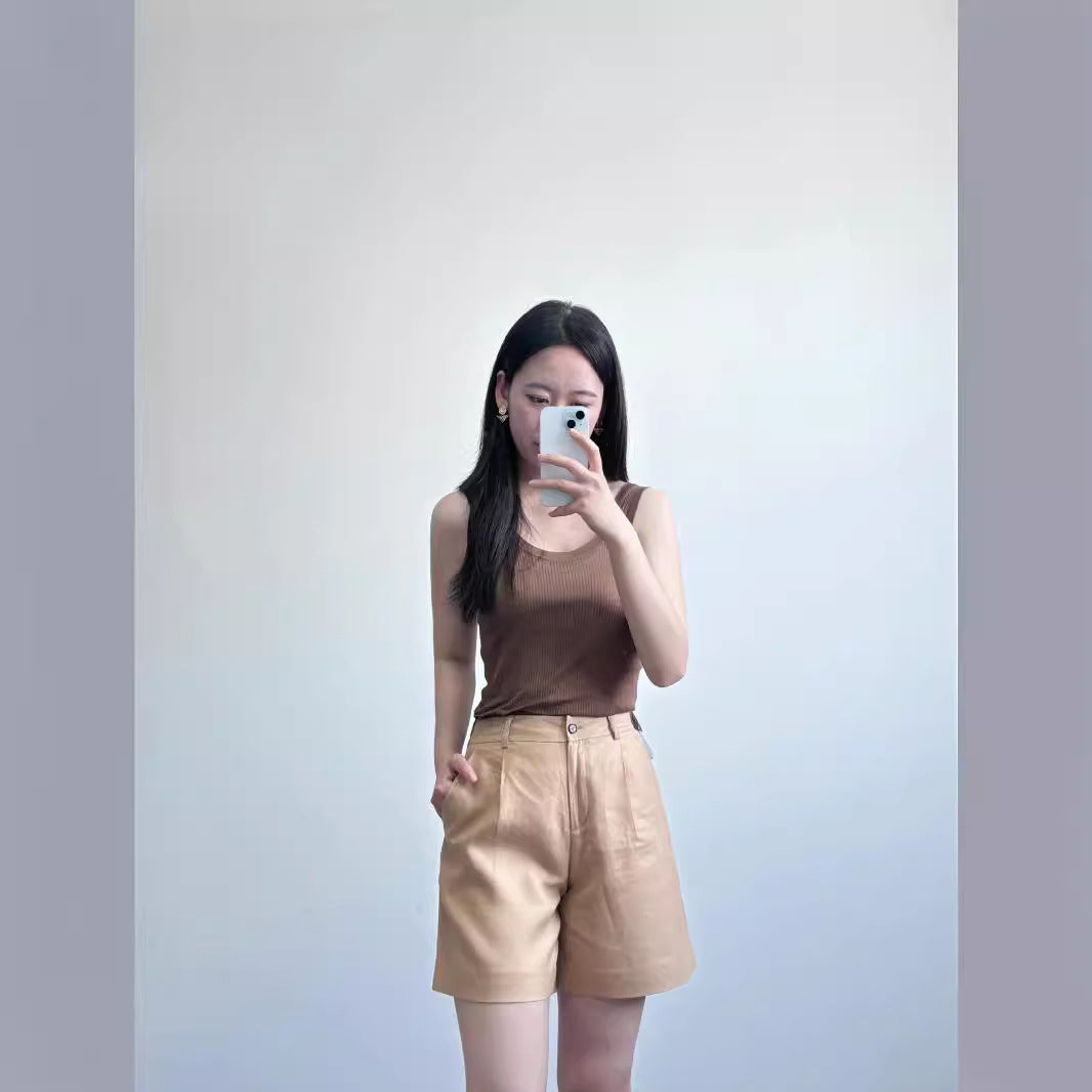 レディース ボトムス ショートパンツ 夏 カジュアル スーツパンツ ２カラー