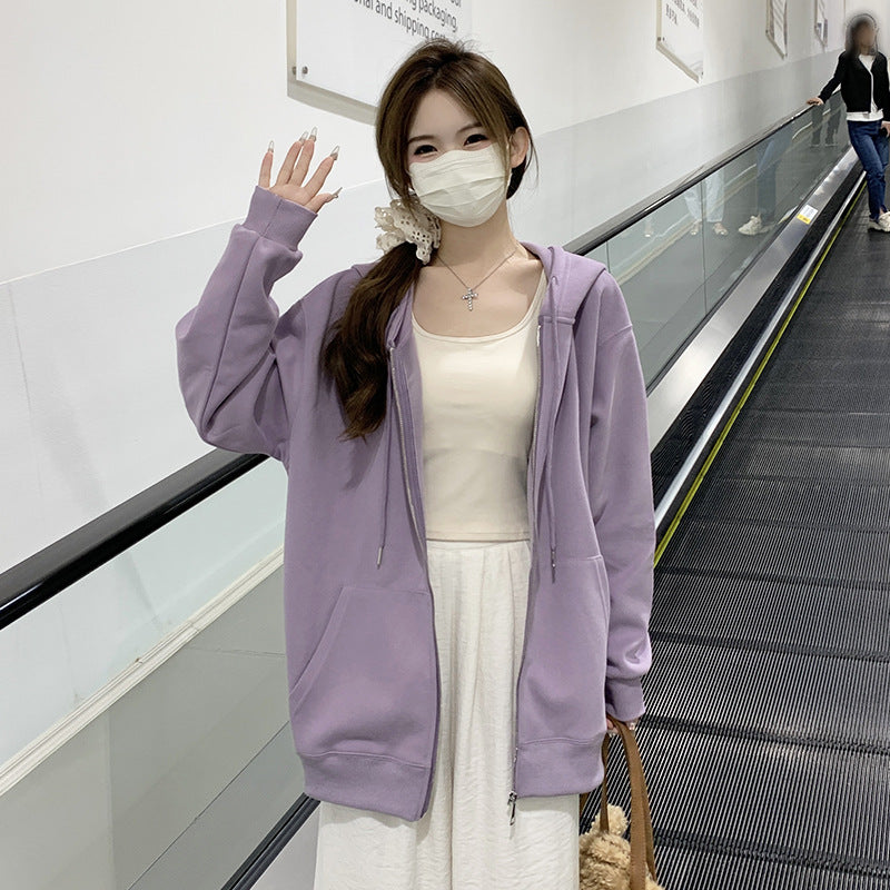 ジップアップ パーカー レディース 春夏 薄手 フード付き 羽織 カーディガン風 軽やか 通気性 冷房対策 きれいめ ライトグレー M