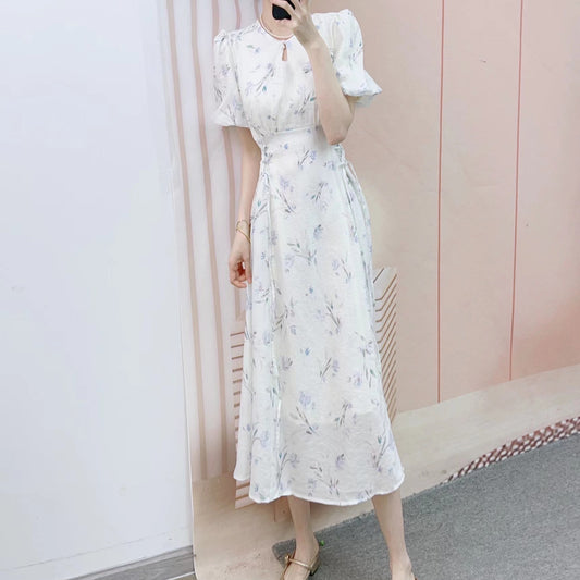 中国風 ワンピース レディース 春 夏 半袖 漢風 おしゃれ デザイン