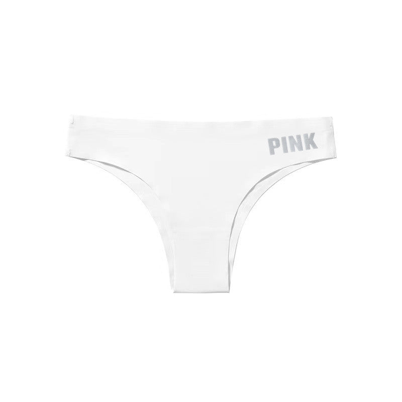 シームレスアイスシルクコットンクロッチ トライアングルTバックビキニパンティー