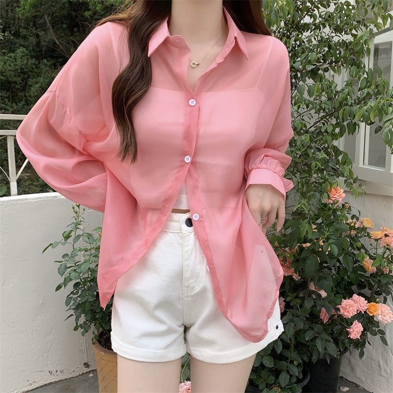 ジャケット レディース 夏用 トップス 薄手 シフォン アイスシルク 日焼け止め シャツ