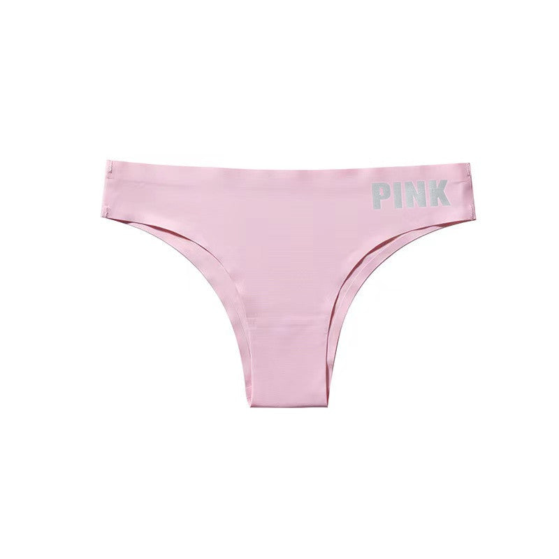 シームレスアイスシルクコットンクロッチ トライアングルTバックビキニパンティー
